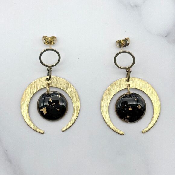 Jewelry - Celestial Color Changing Brass Earrings